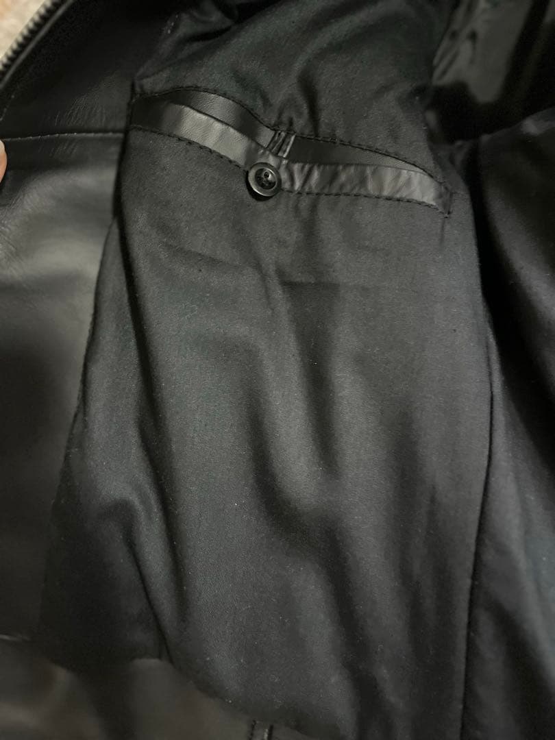 Lingoo Leathers ブラックレザーシングルライダース