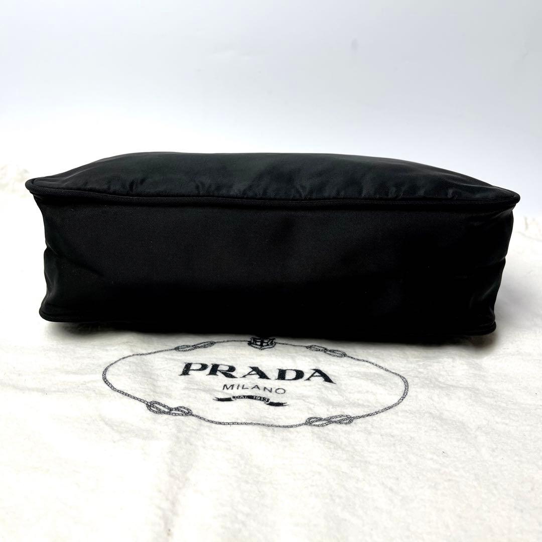 極美品✨プラダ アクセサリーポーチ ハンドバッグ 三角ロゴ テスートナイロン