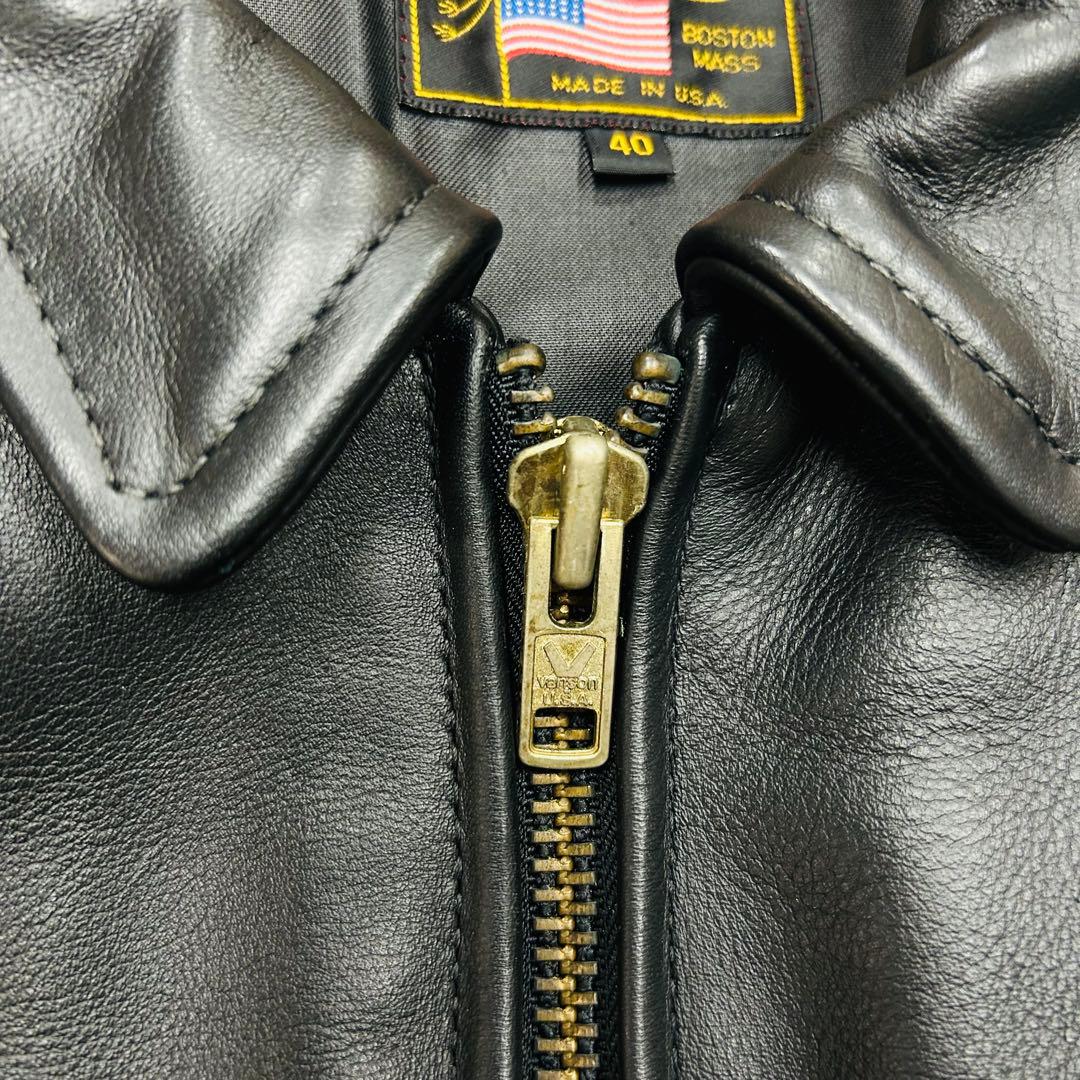 VANSON 40 バンソン シングルライダース レザージャケット カウハイド