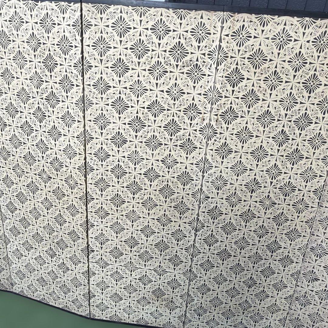 山水画の屏風2枚　箱入り