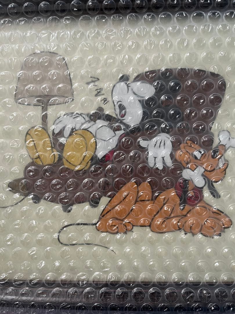 【新品・未使用】ミッキーマウス アートポスター A4 フレーム付き