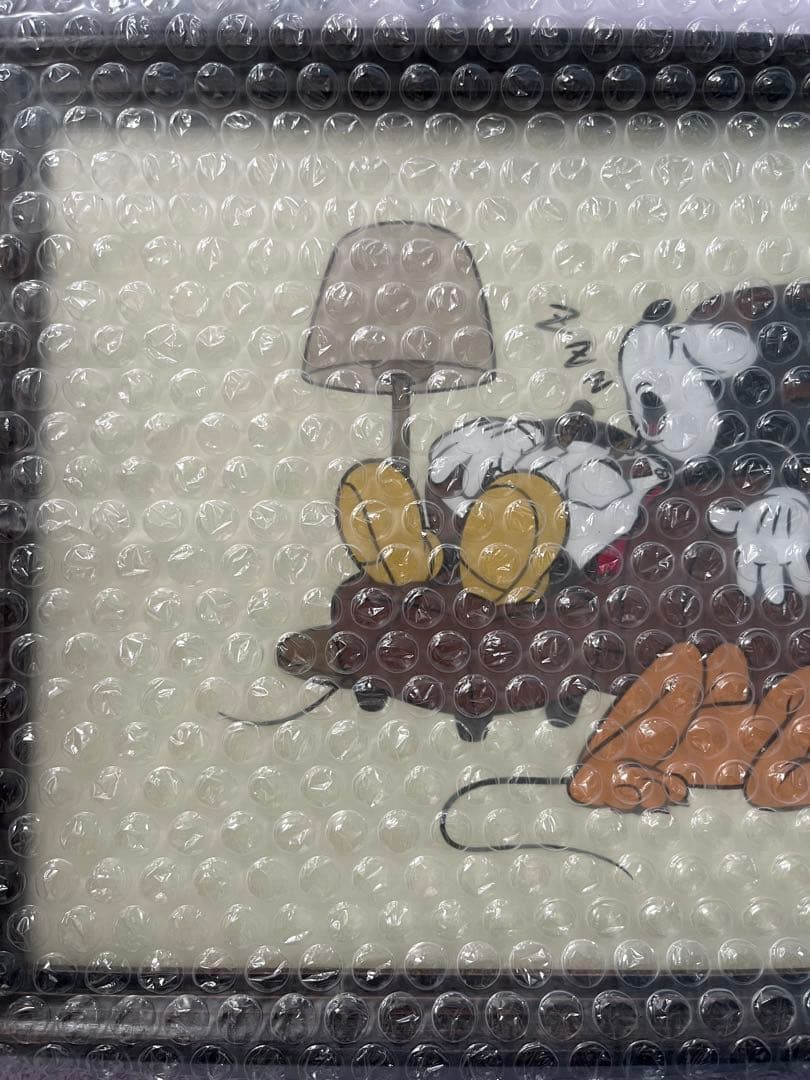 【新品・未使用】ミッキーマウス アートポスター A4 フレーム付き