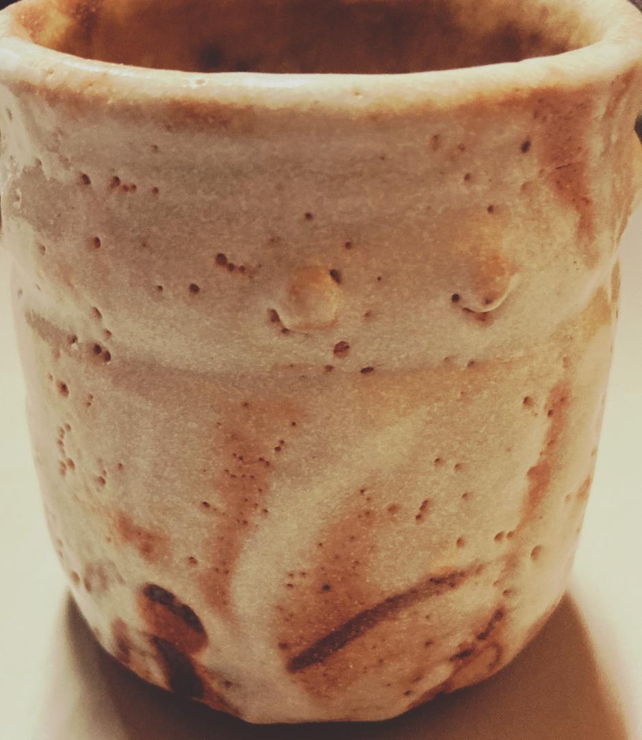 奥磯太覚 志野 火入 【真作保証】