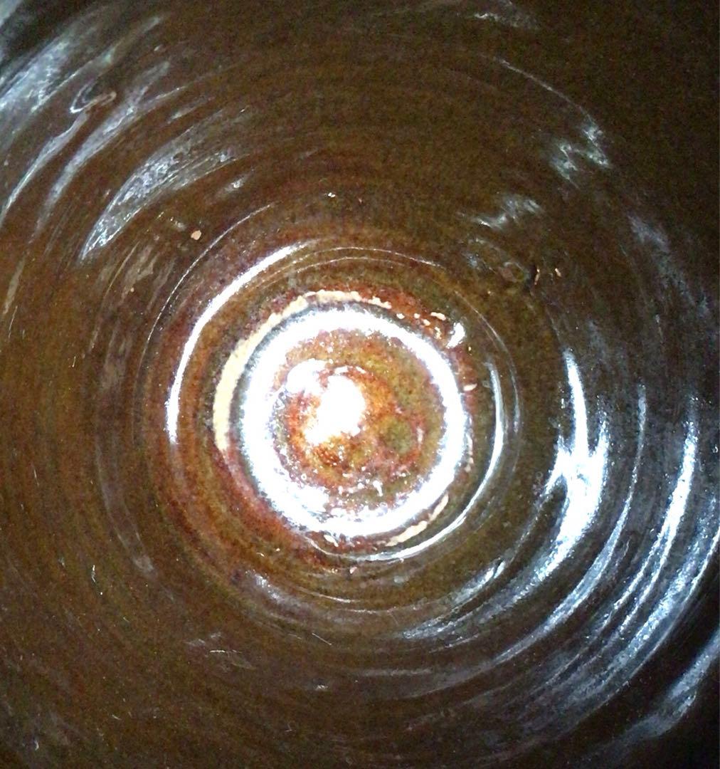 Ｐ２０５　水指　『阿漕窯造』『蘆瀑写水指』　共箱　茶道具