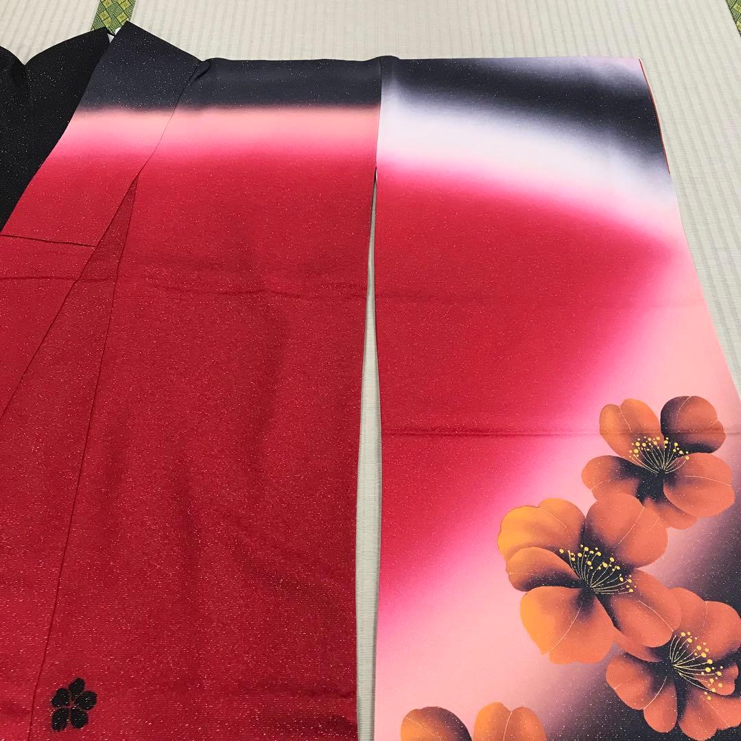 ★少々難あり★正絹 振袖 仕立て上がり リメイク w-B