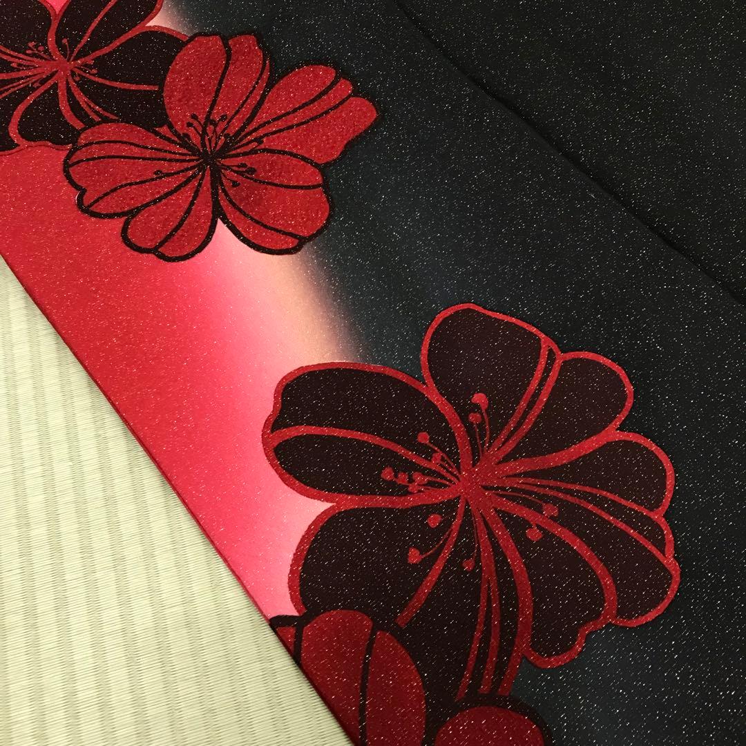 ★少々難あり★正絹 振袖 仕立て上がり リメイク w-B