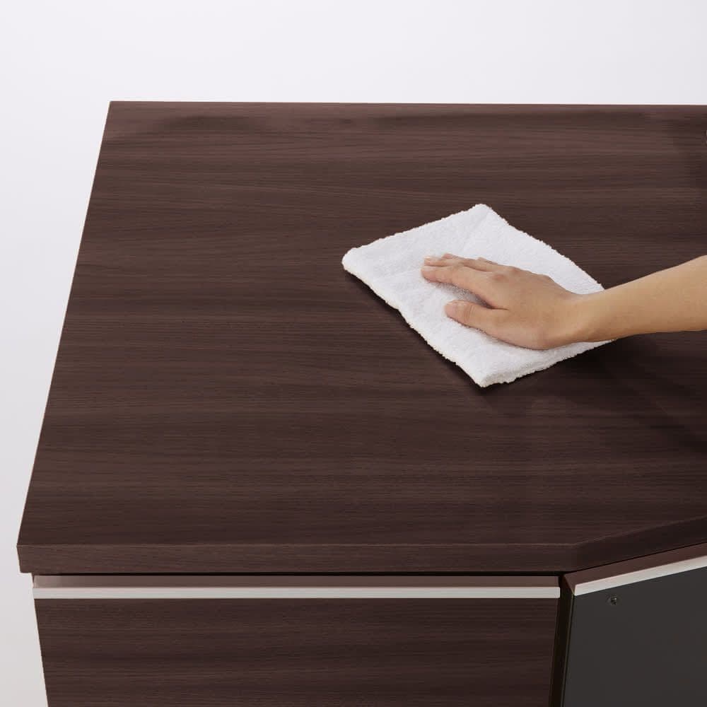 ディノス　モダン ダークウッド テレビボード 　コーナータイプ　配線口付き