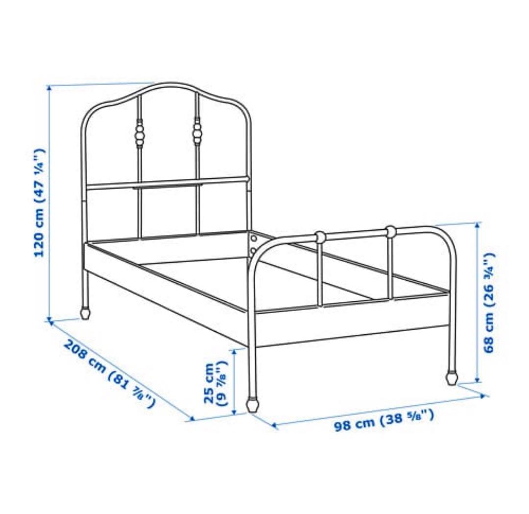 【専用】IKEA シングル SAGSTUA サグストゥーア ベッドフレーム BK