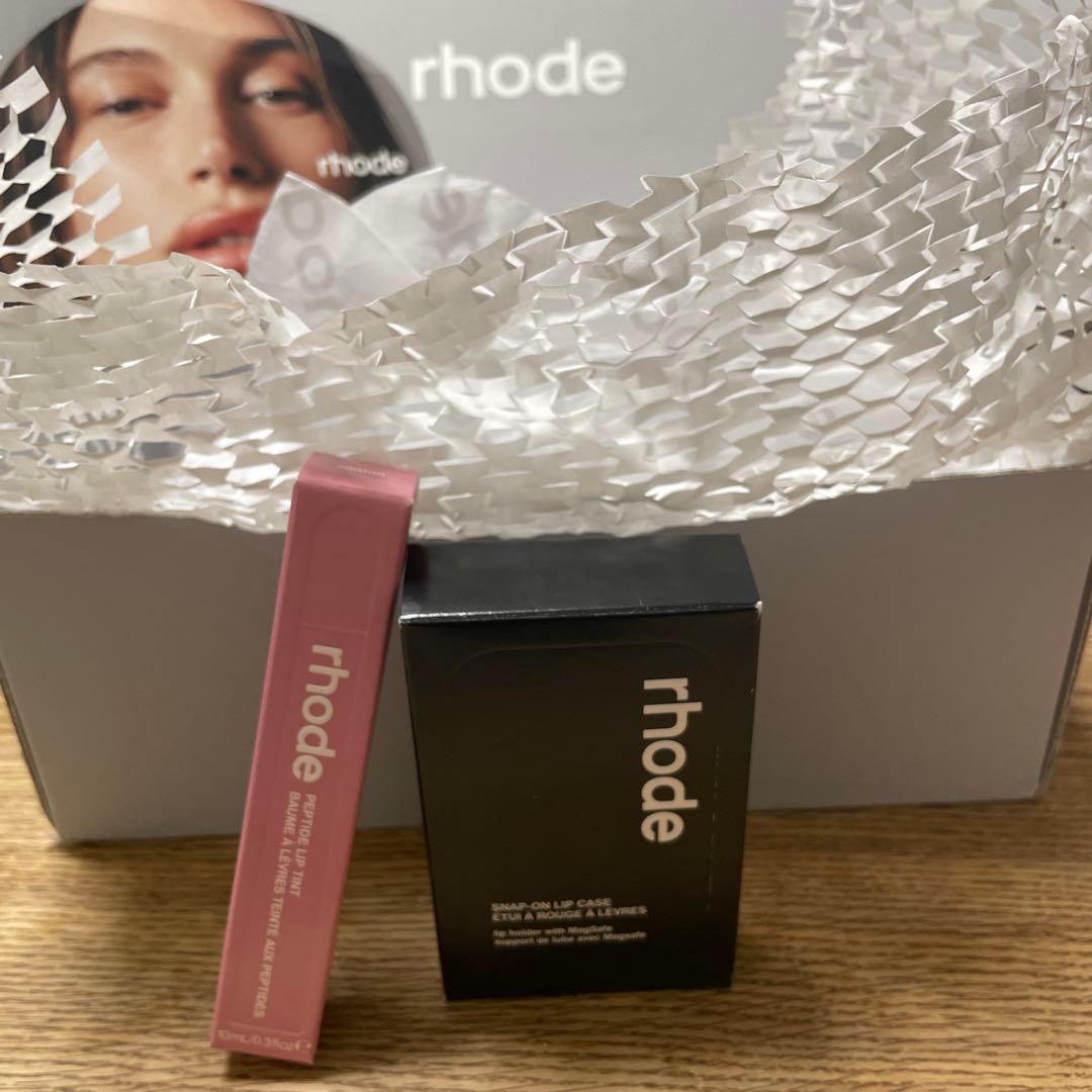 rhode SNAP-ON LIP CASE ヘイリーコスメ　リップ付き　ロード