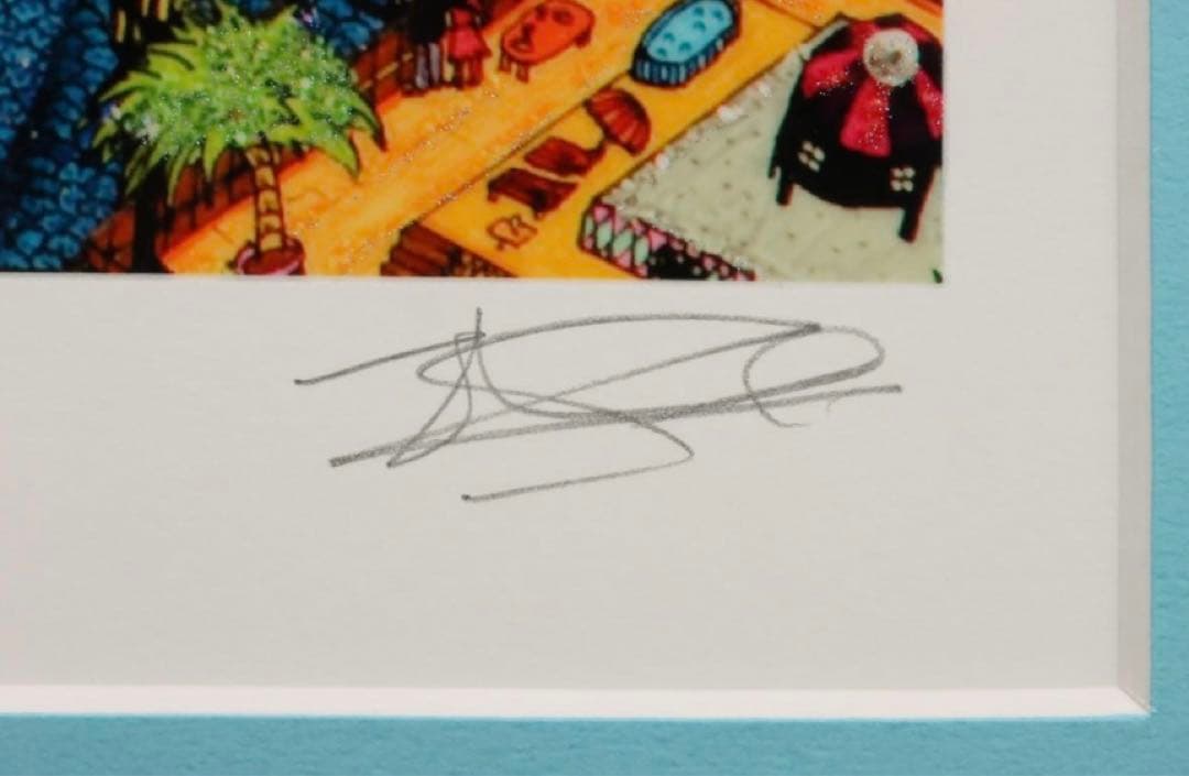 k*a様 ヨハン・ペラトーネル 紙 ミクストメディア版画 「ニューヨーク・アット