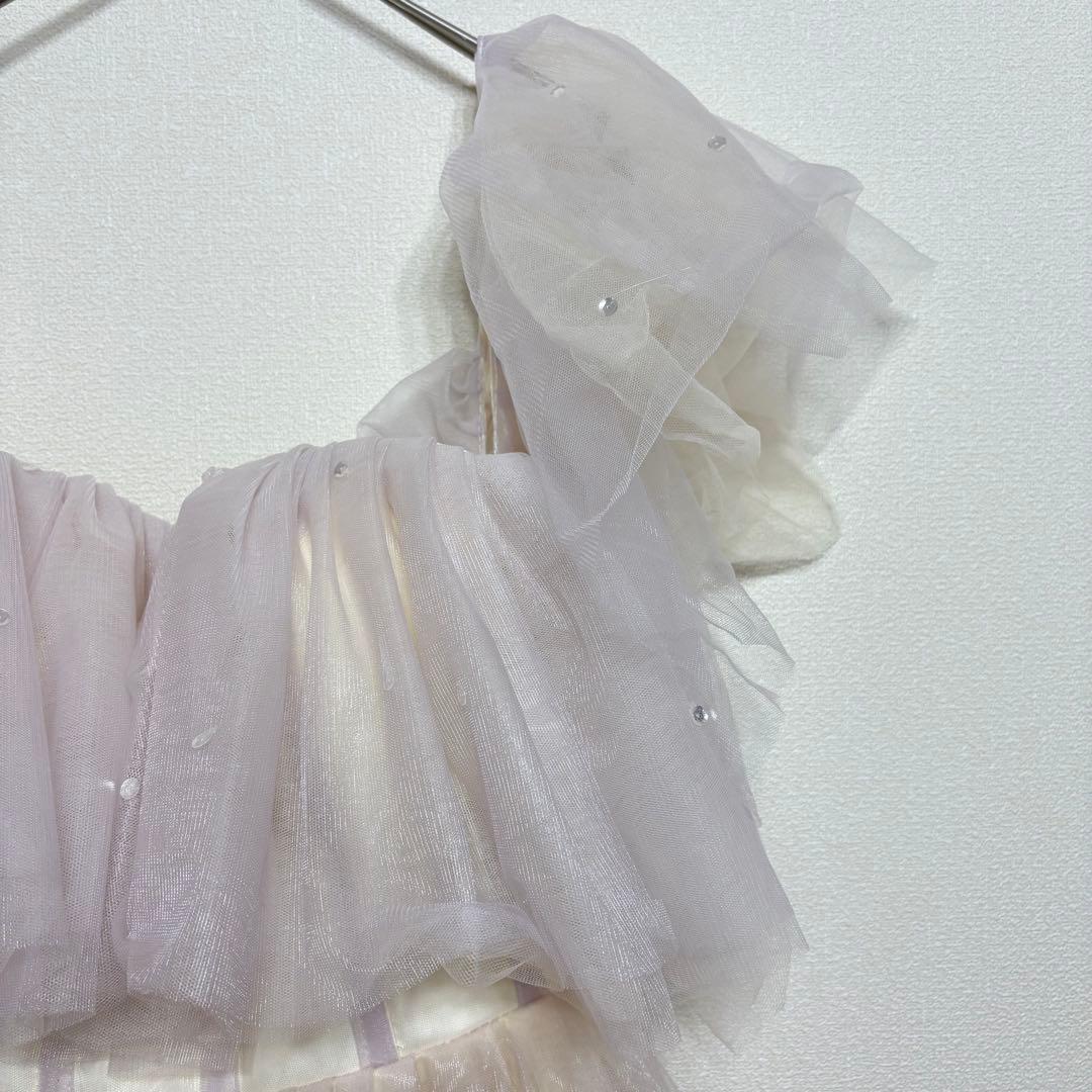 【S】ミートスウィート オフショルダー カラードレス　ピンク　前撮り　結婚式