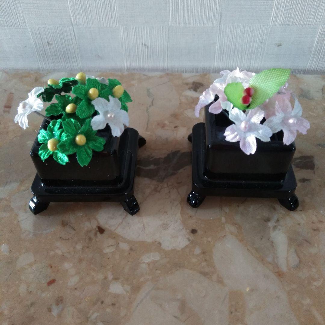 キ*ン様 江戸木目込み人形　雛人形　親王飾り　飾り台ケース付き