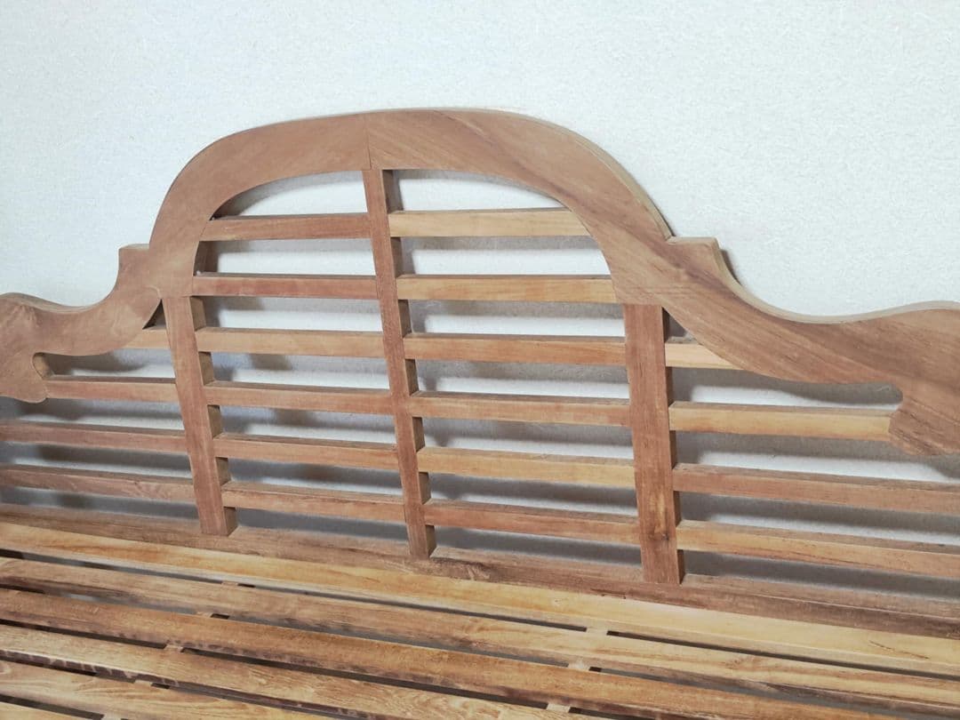 木製クラシック長椅子 スラットデザイン