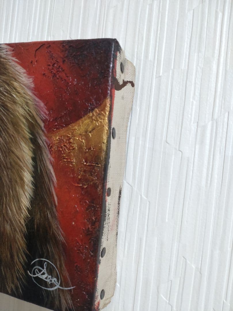 クマの油絵【覇者】1点物の原画◆作者サイン入り/SMサイズキャンバス