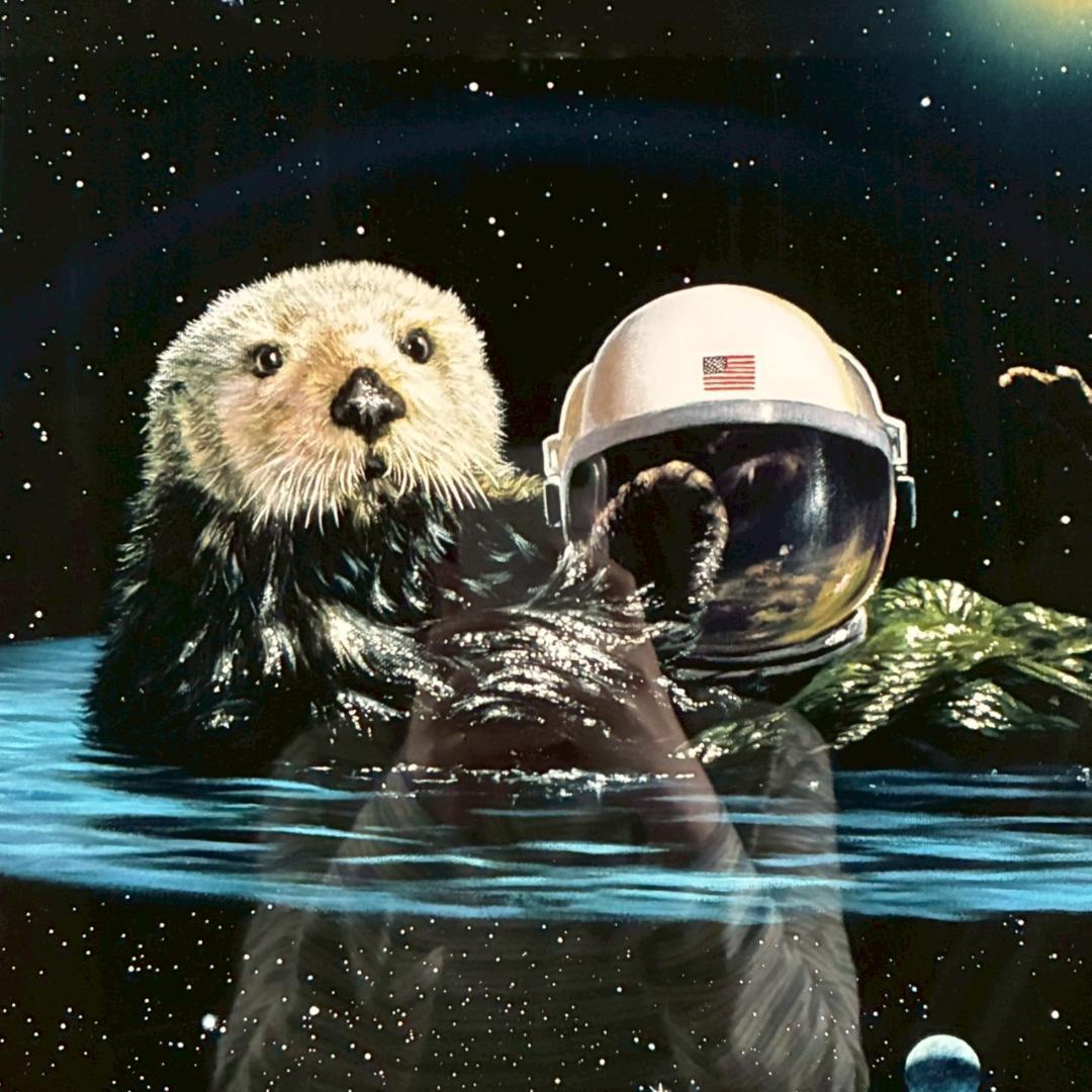 【最終値下げ】美品 アンソニー・キャセイ「オッタースペース」大作 シバクローム