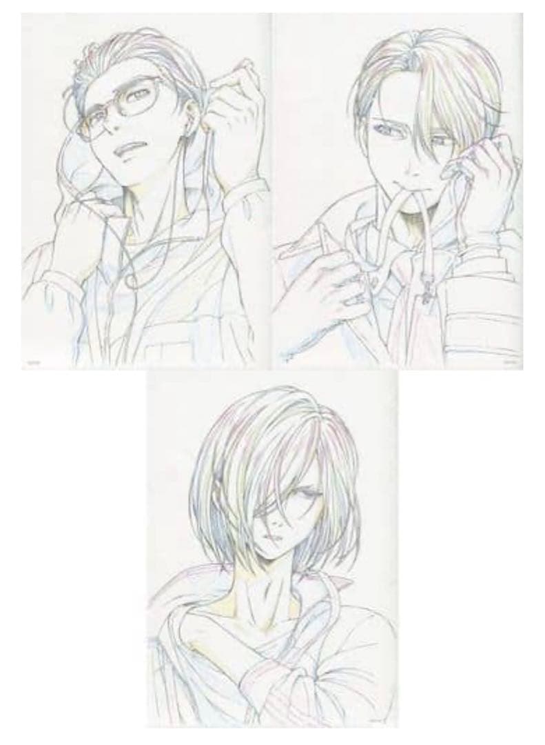 ユーリ!!! on ICE 複製原画　3枚セット MAPPA 10th