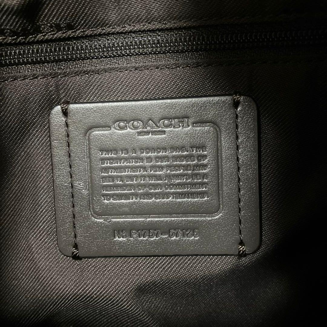 COACH エディ31 ペブルドレザー ショルダーバッグ