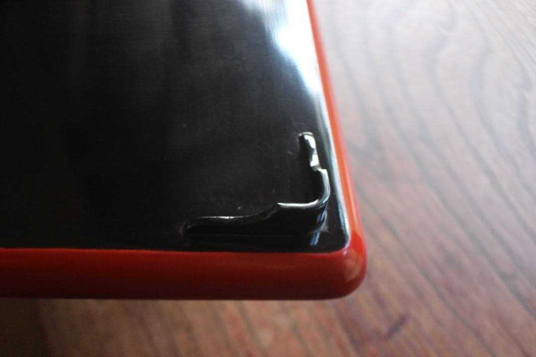 デッドストック！時代朱漆に優美な松蒔絵の映える小ぶり膳（検輪島塗お膳お盆懐石盆