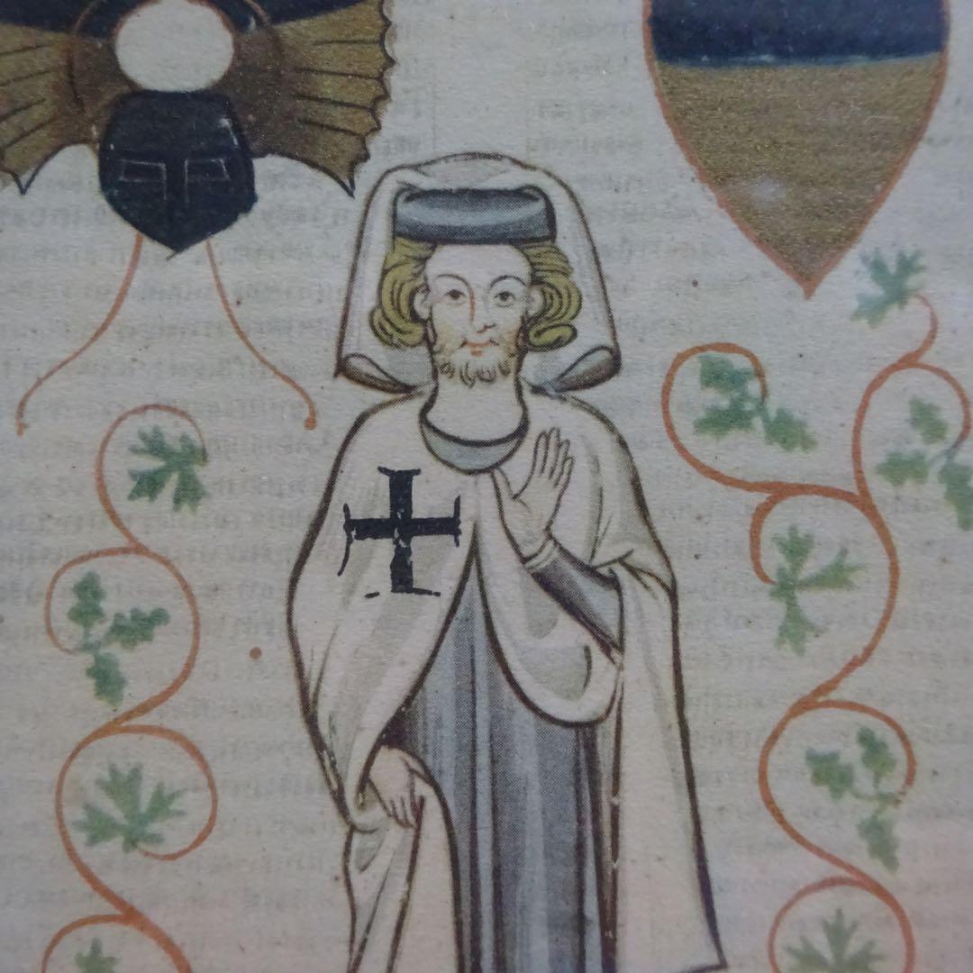 アンティーク 額 フレーム ブロカント マネッセ写本 ホーリーカード 蚤の市