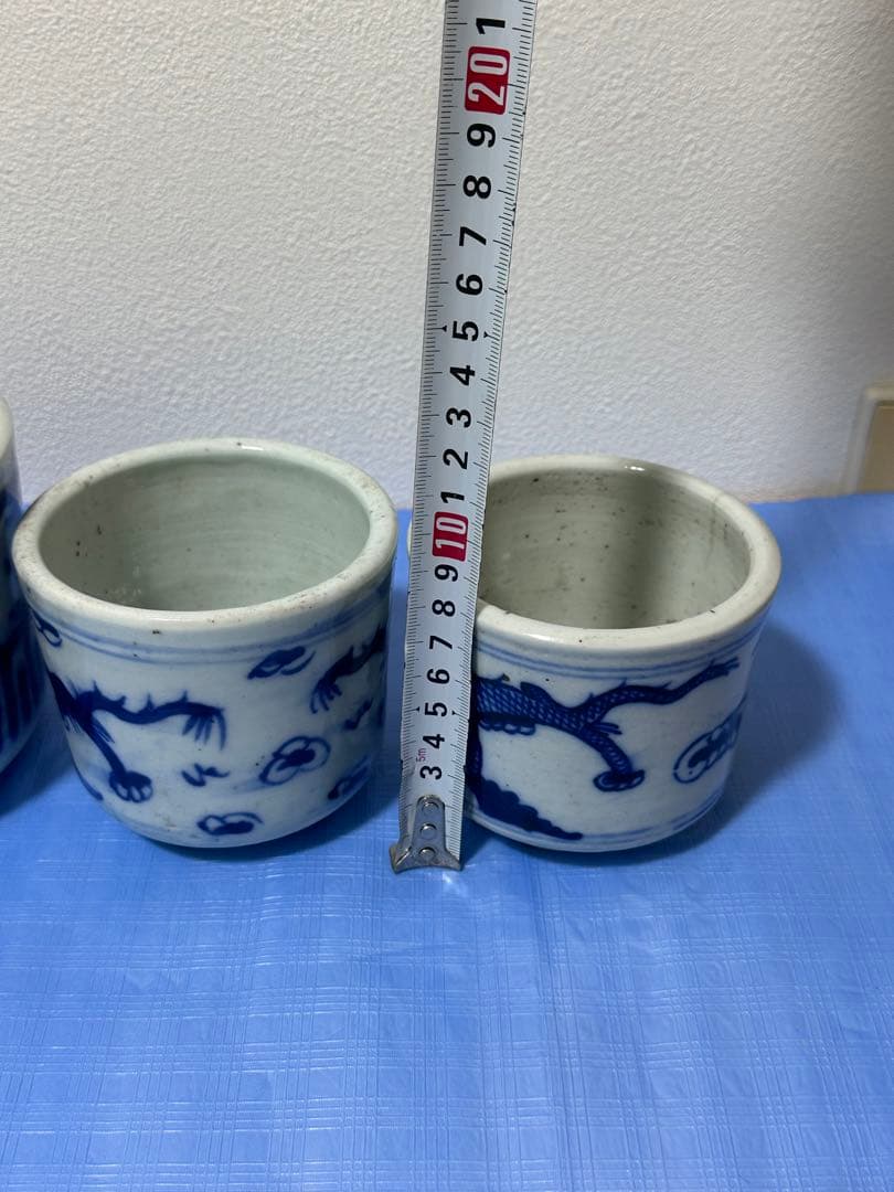 中国古玩 清時代 染付香炉