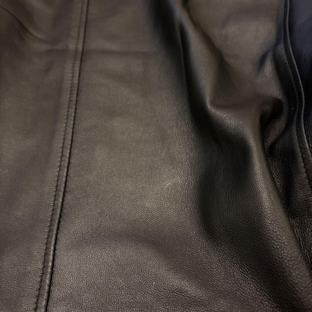 美品 PaulSmith ポールスミス レザー ライダースジャケット 羊革