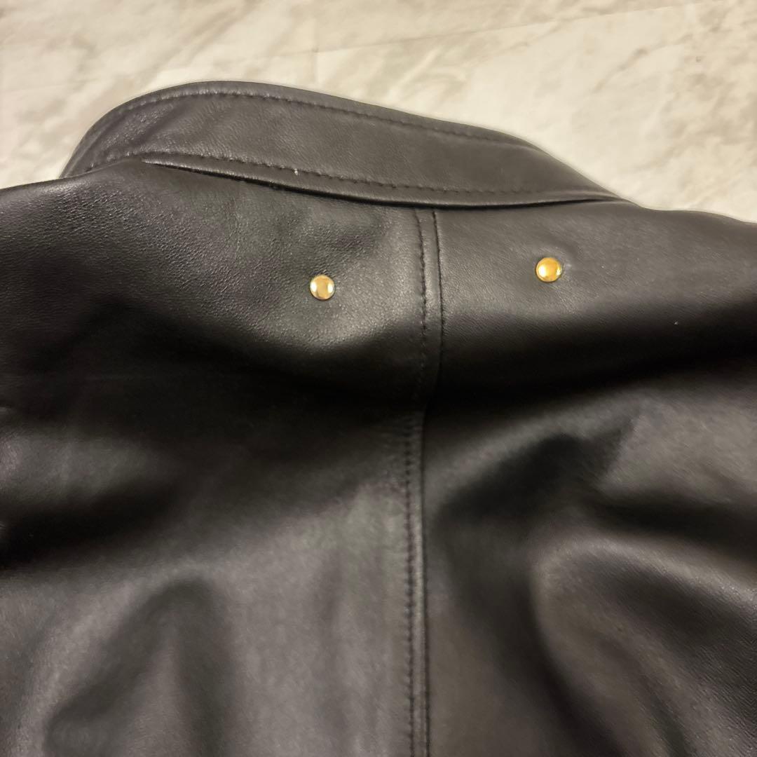 美品 PaulSmith ポールスミス レザー ライダースジャケット 羊革