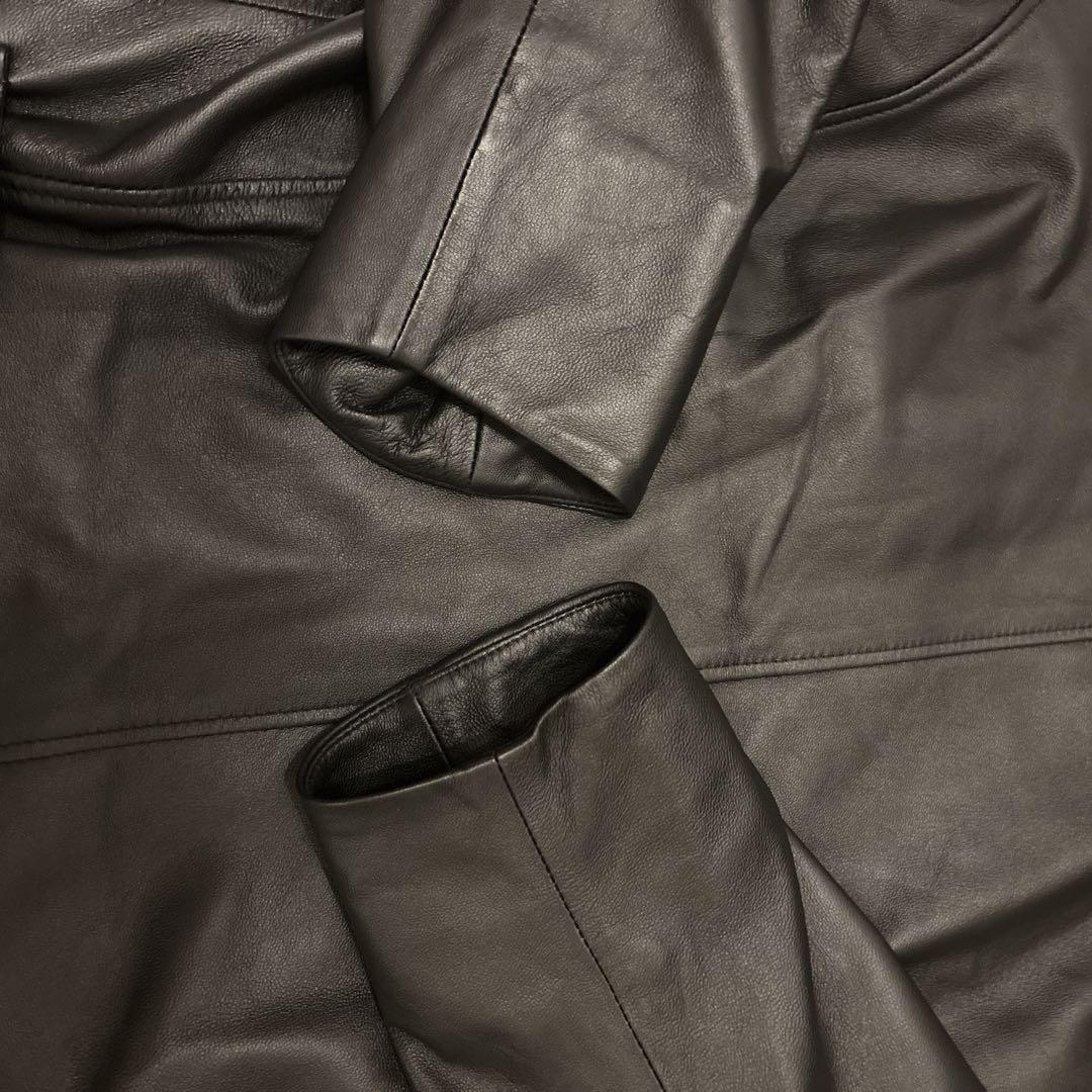 美品 PaulSmith ポールスミス レザー ライダースジャケット 羊革