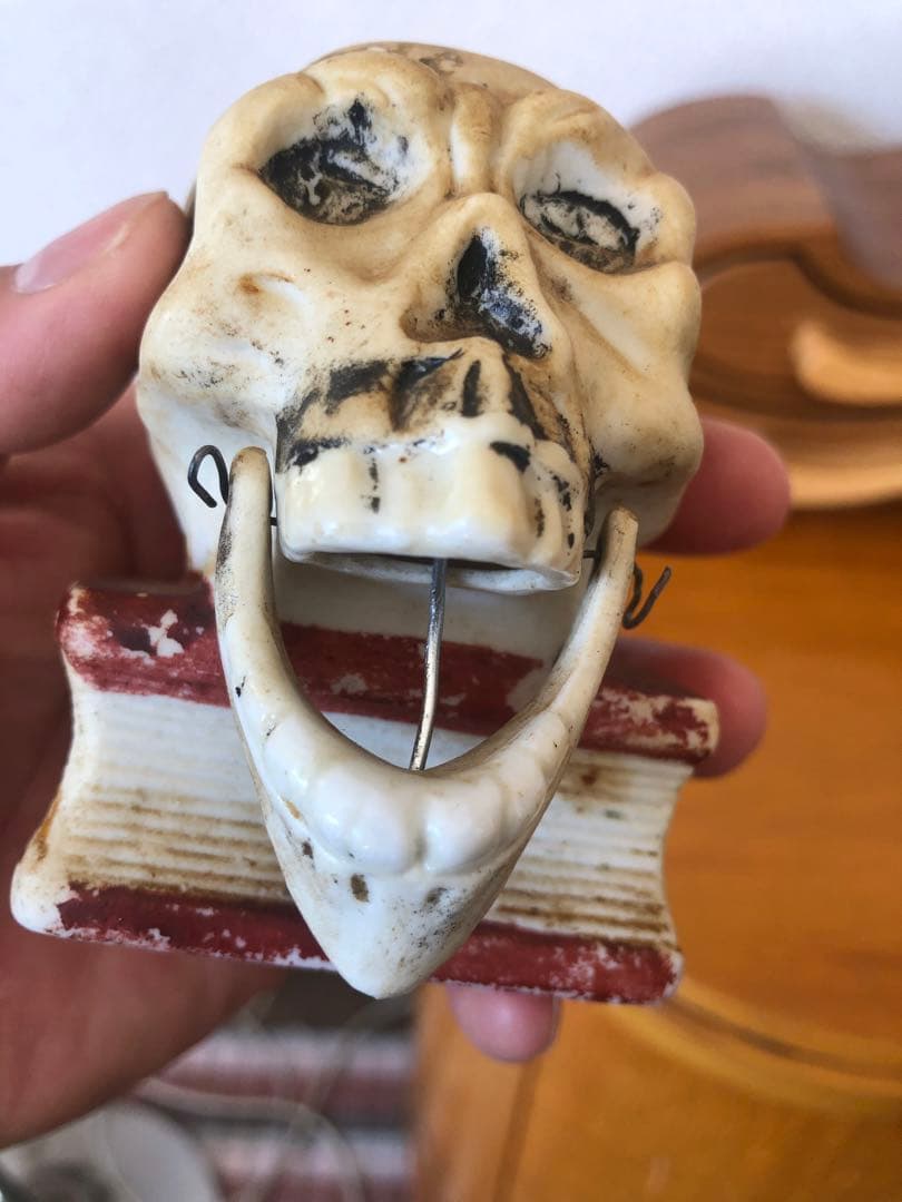 ビンテージ　50s スカル　髑髏　骸骨　ネイバーフッド　ミッドセンチュリー