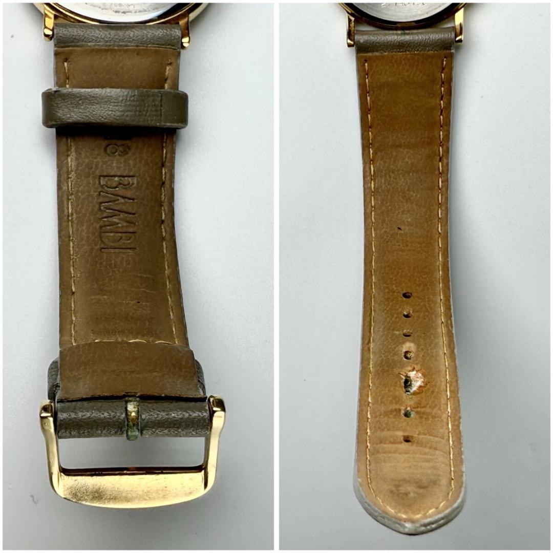 美品 メンズ【新品電池稼働】ロンジン 腕時計 クォーツ ゴールド文字盤 純正尾錠