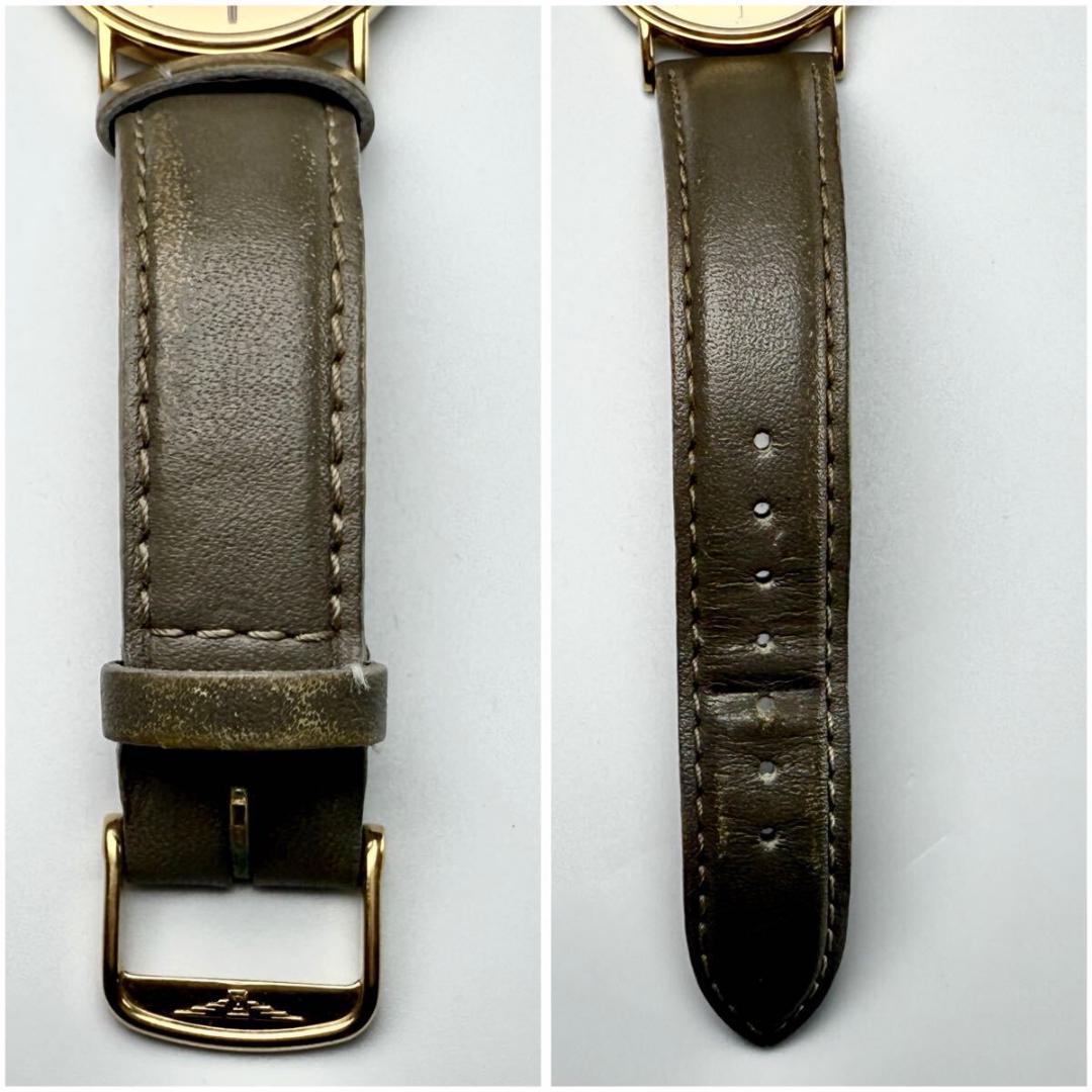 美品 メンズ【新品電池稼働】ロンジン 腕時計 クォーツ ゴールド文字盤 純正尾錠