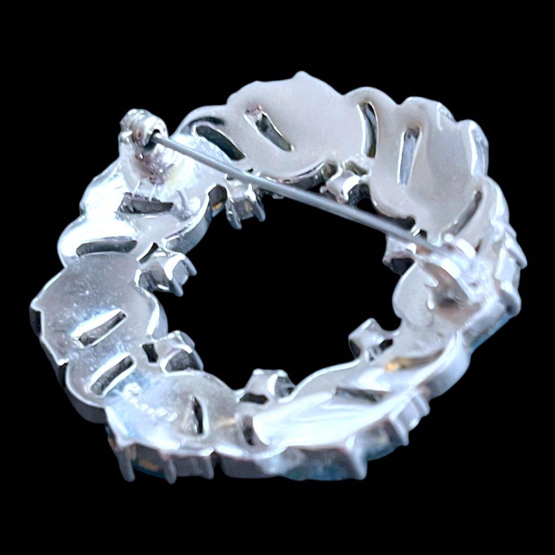 CROWN TRIFARI☆1958☆allure☆フロストリーフリースブローチ