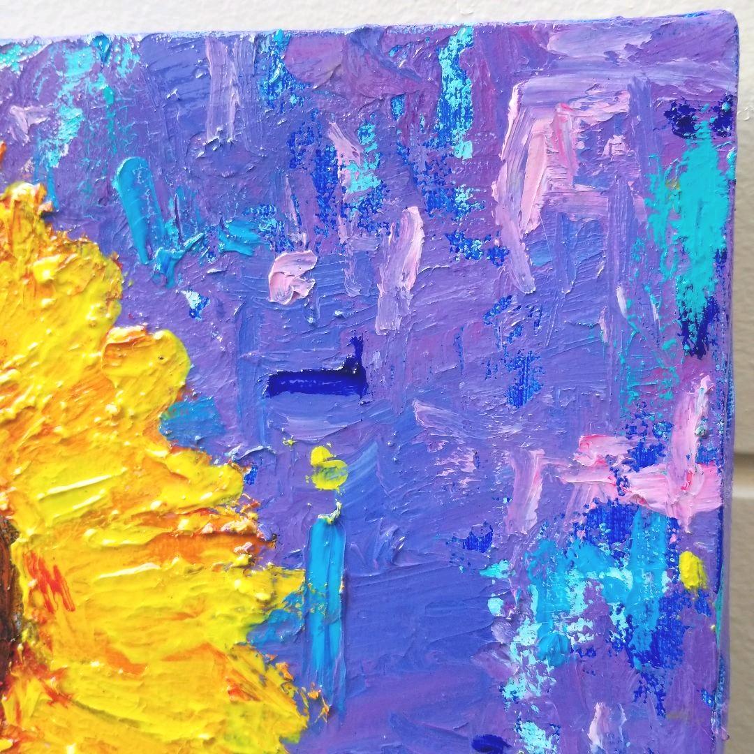 油絵　専用　ひとつのひまわり