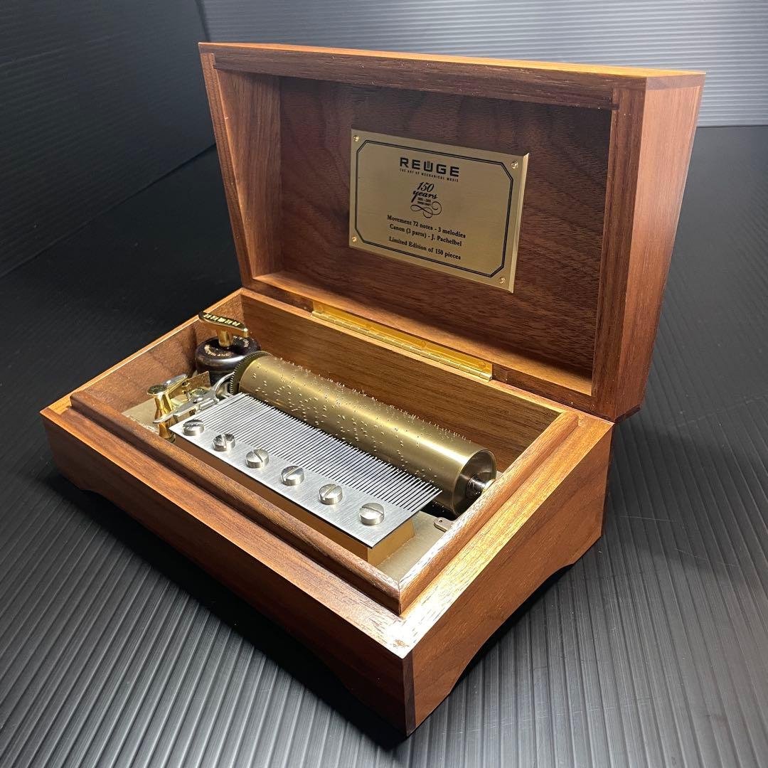 REUGE リュージュ 150周年 限定 72弁 3曲 カノン 完動 オルゴール