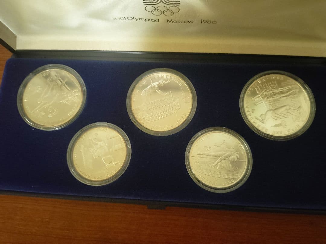1980年 モスクワ オリンピック  6枚セット 銀貨 五輪 記念硬貨