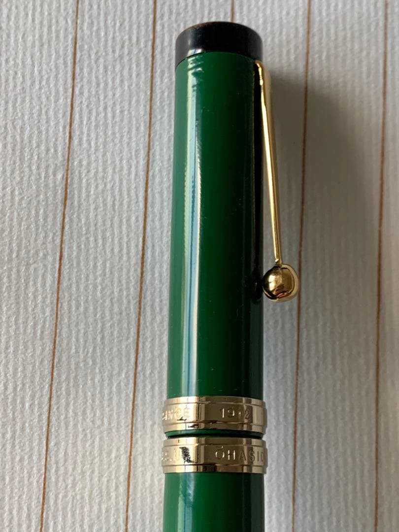 【希少】Ohashido（大橋堂）万年筆 グリーン軸 14Kペン先