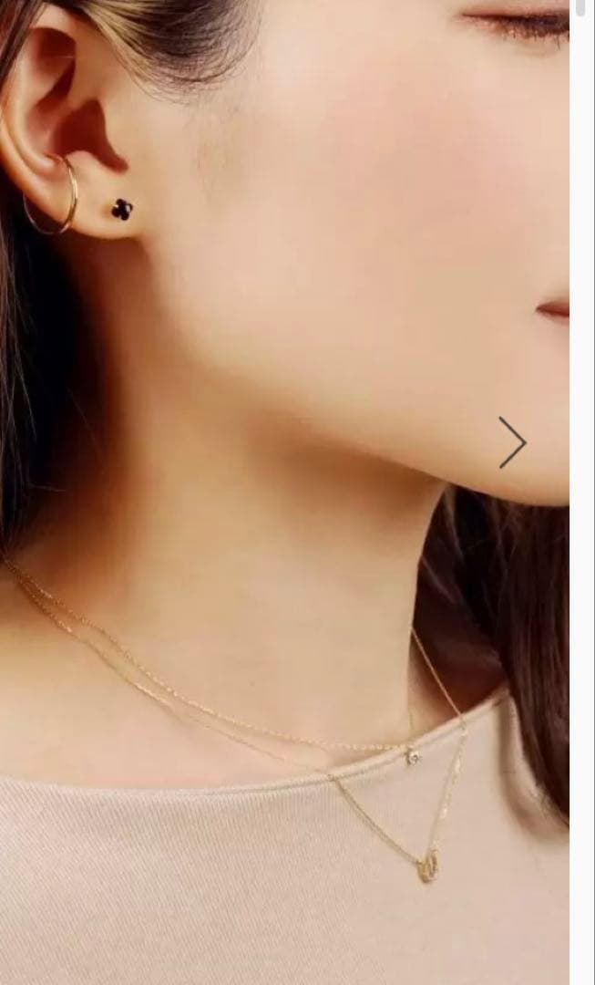 最終価格TAKE-UP K18リリィカットオニキスピアス( YG)保証書付