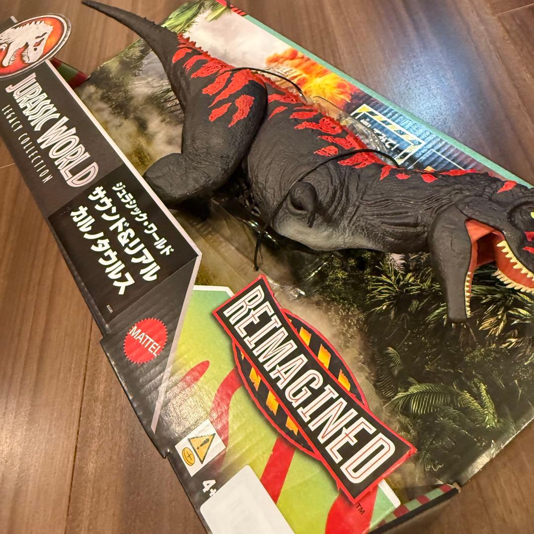 新品未開封 ジュラシックワールド サウンド＆リアル カルノタウルス マテル 恐竜