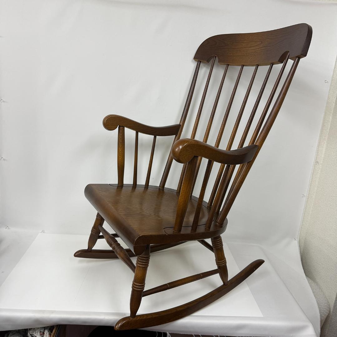 飛騨産業 キツツキ マーク ロッキングチェア 無垢 ビンテージ