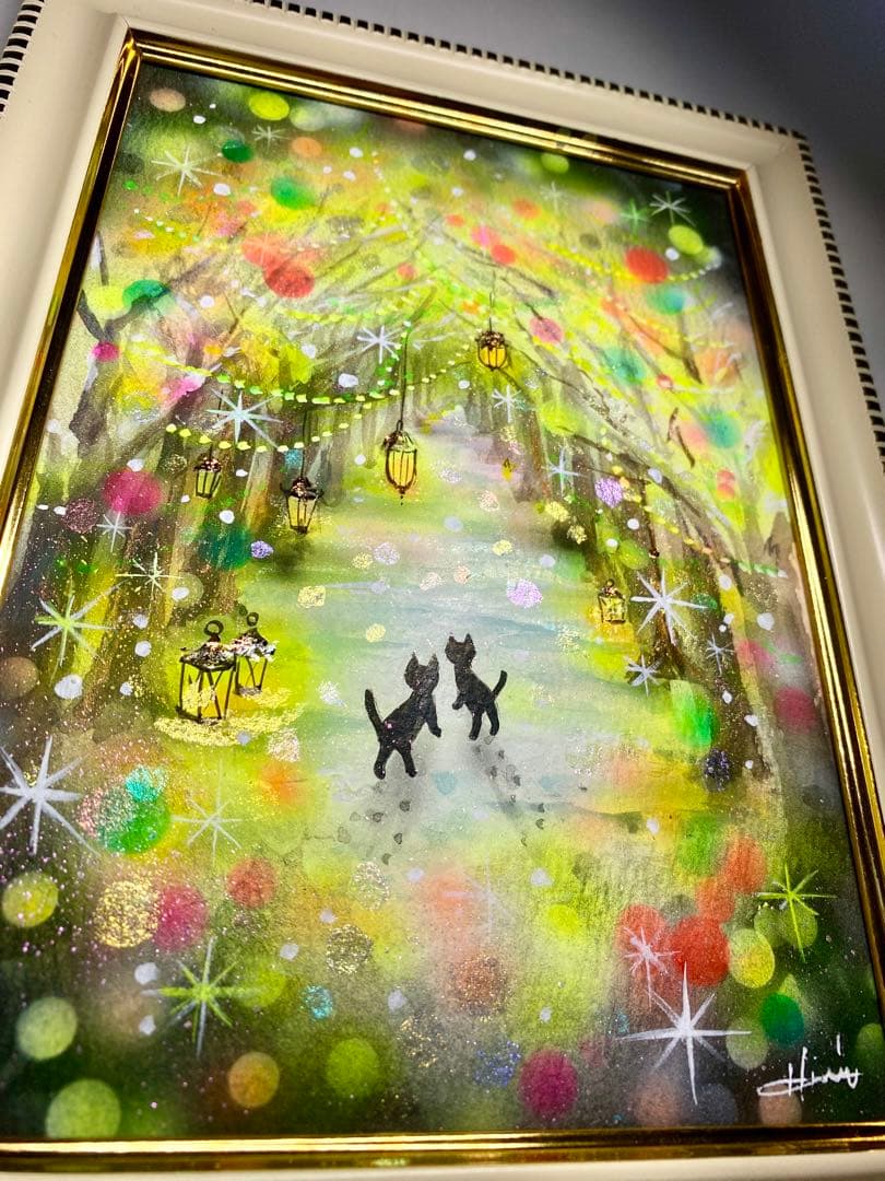 ぷうあ絵画2点　　　　光の先へ