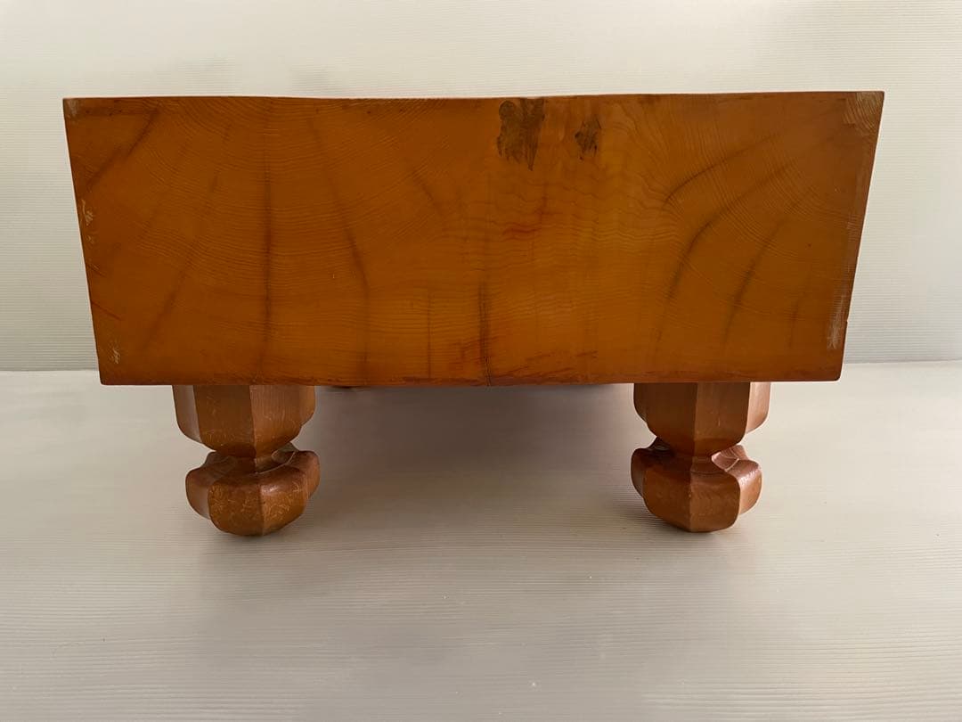 囲碁盤 碁盤 本榧 厚さ15.4cmへそ 脚付き