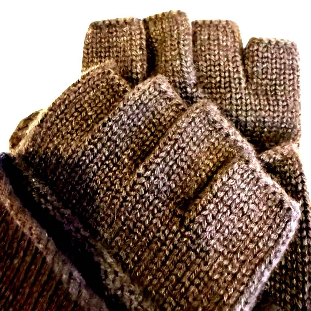 美品　HERMES エルメス　リオネル　カシミヤニットグローブ　サイズS