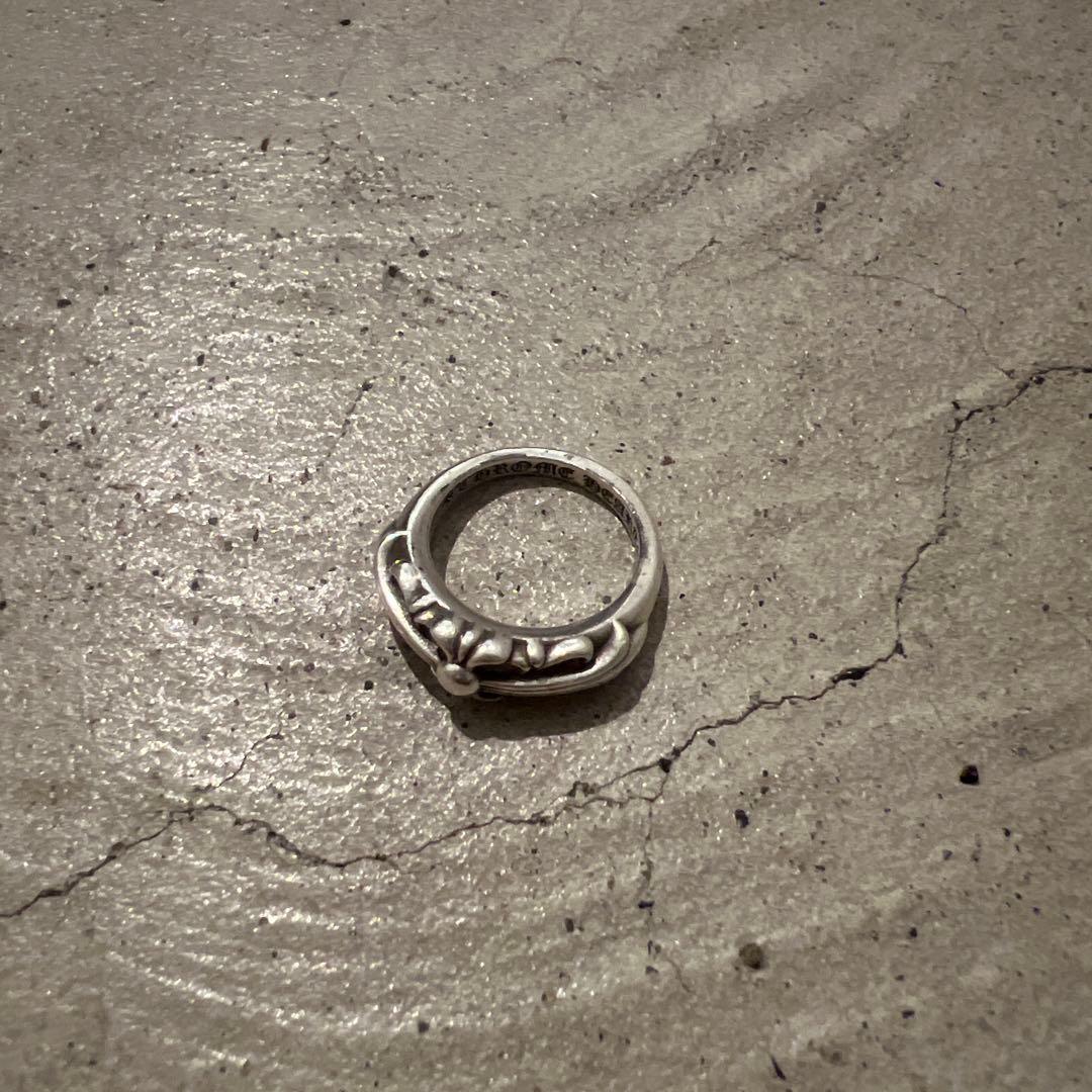 美品　クロムハーツ　ベビーフローラルクロスリング　5-6号　ピンキーリング