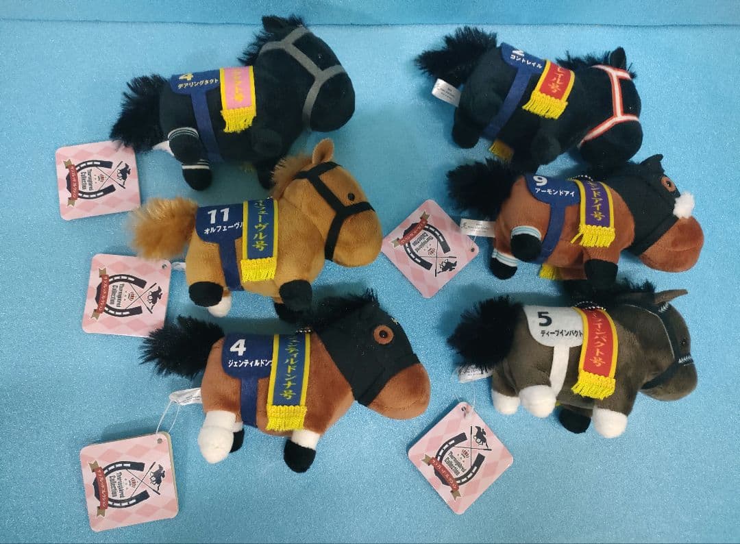 サラブレッドコレクション　マスコットボールチェーン5　競馬　ぬいぐるみ