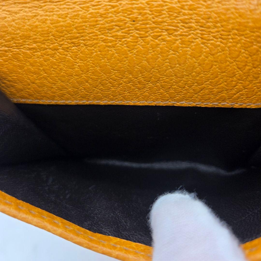 【希少】 GUCCI グッチ 折り財布 財布 レザー バンブー イエロー 黄色