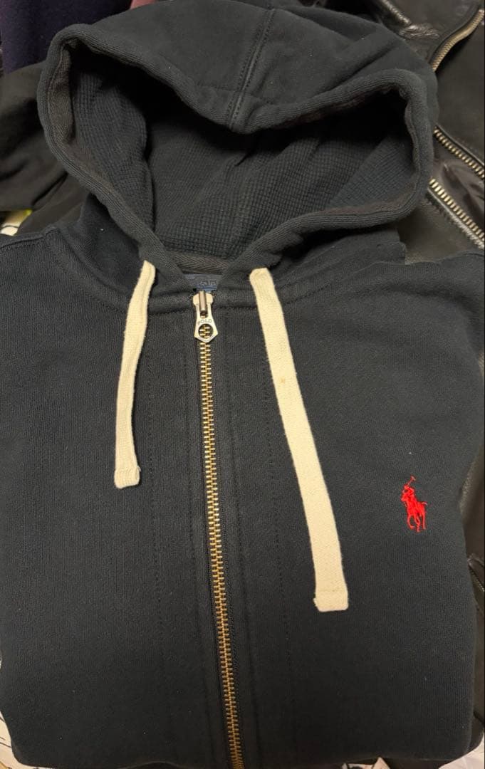 polo by ralph lauren ジップパーカー ブラック