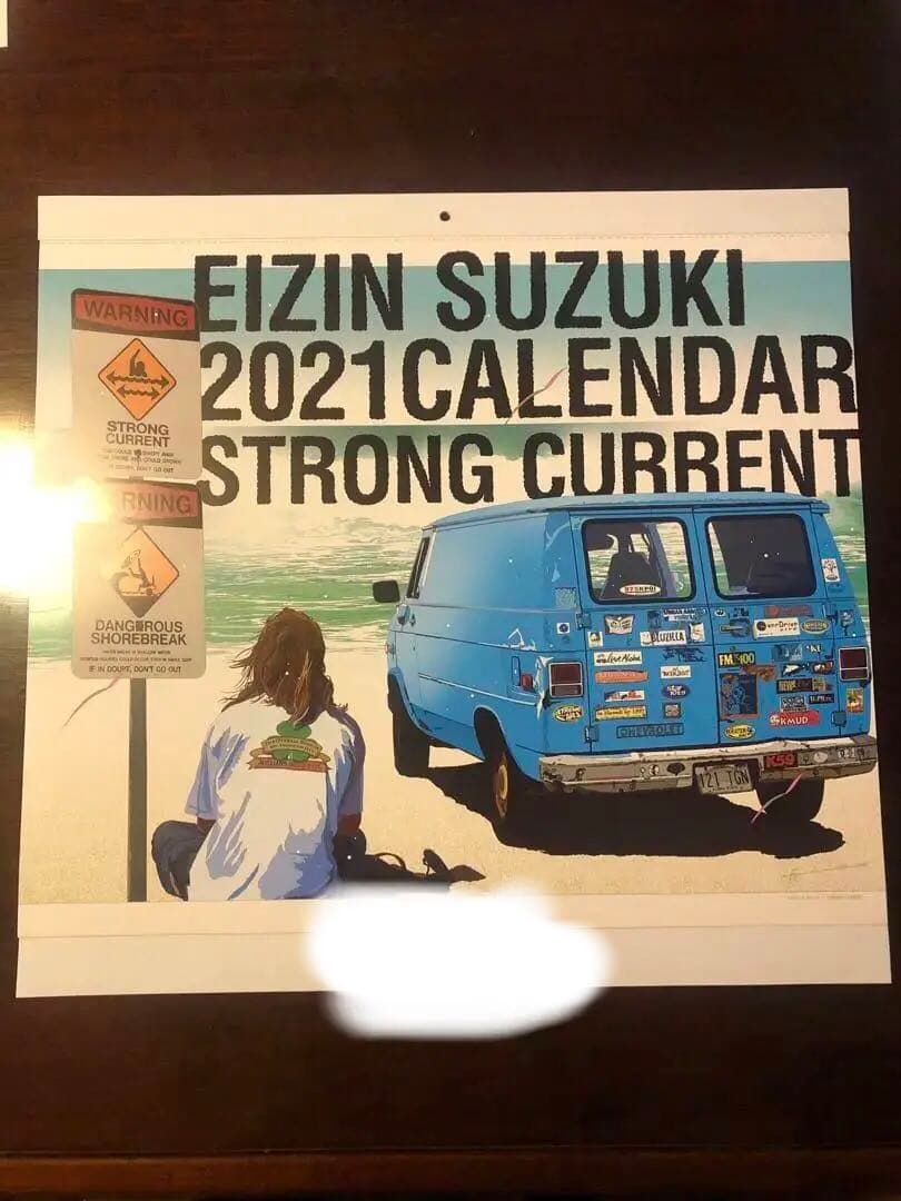 鈴木英人　壁掛けカレンダー　５年分　ポスターにも