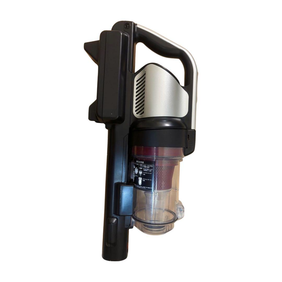 ハンディ掃除機 サイクロン式 ブラック/シルバー　SCD-131P S