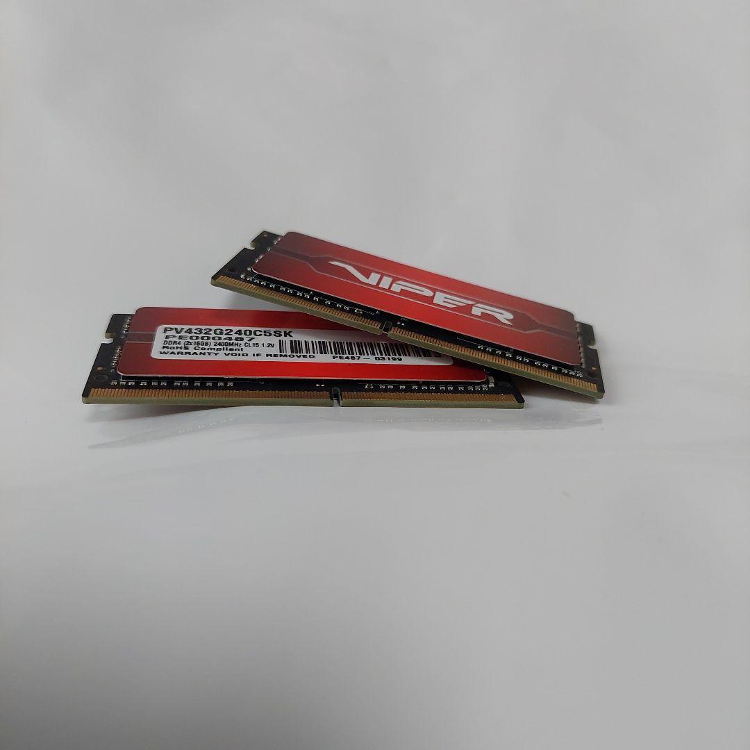 Patriot VIPER DDR4-2400 16GB×2(32GB) メモリ