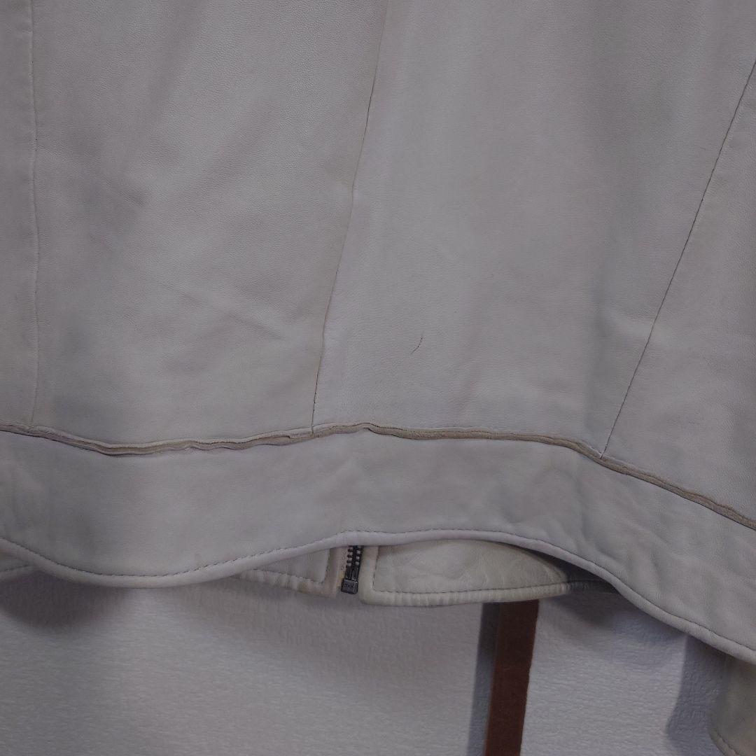 VERSACECOLLECTIONライダースジャケット白