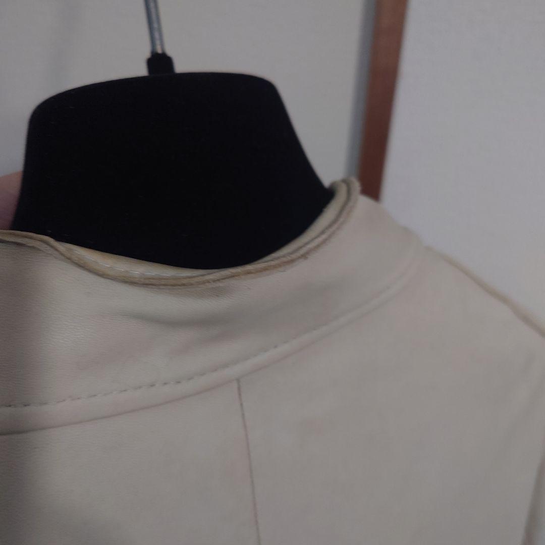 VERSACECOLLECTIONライダースジャケット白